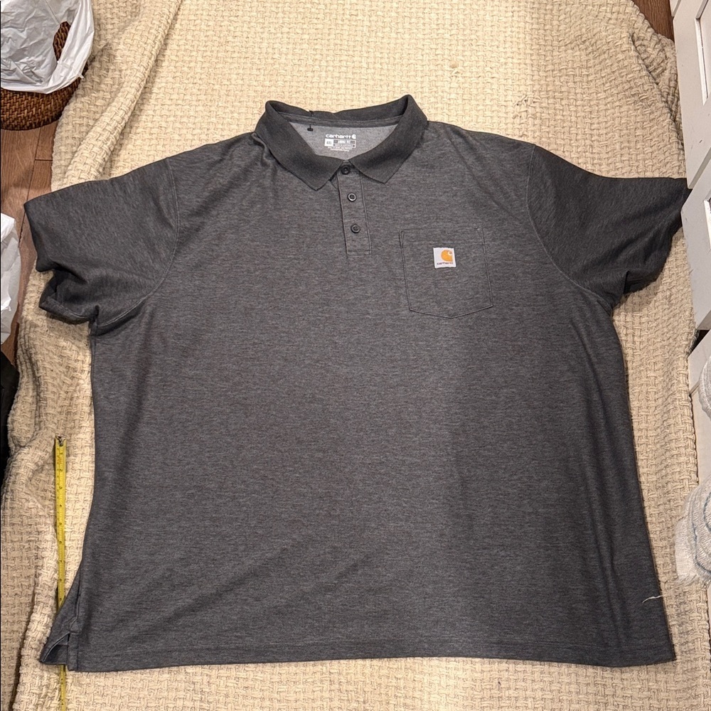 NWOT Carhartt Charcoal Polo Shirt for Men 4